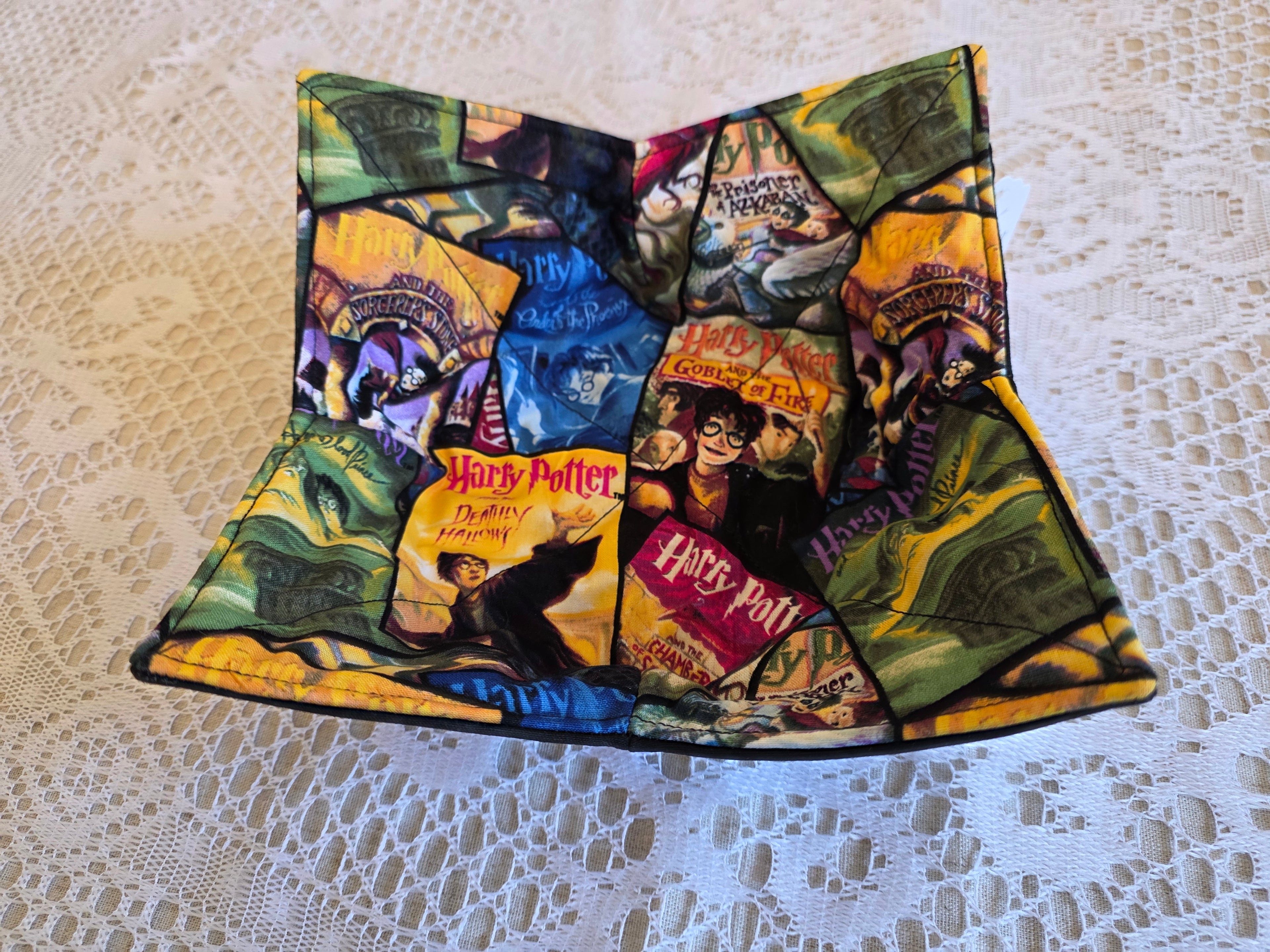Harry Potter Bowl Cozies | Hogwarts | Hedwig | Reversible Bowl Cozies| Handmade Bowl Cozies