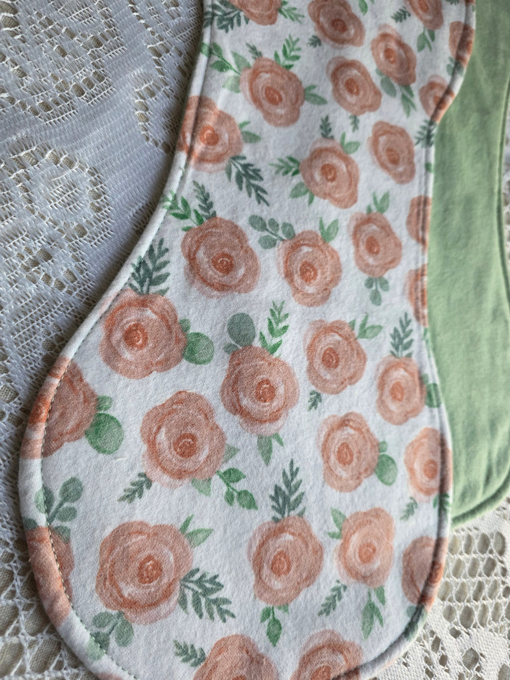 Pink Floral Mom Bundle | Pink Floral Bible Cover with Matching Burp Cloth | New Mom Gift | Mom Gift | Mother Gift