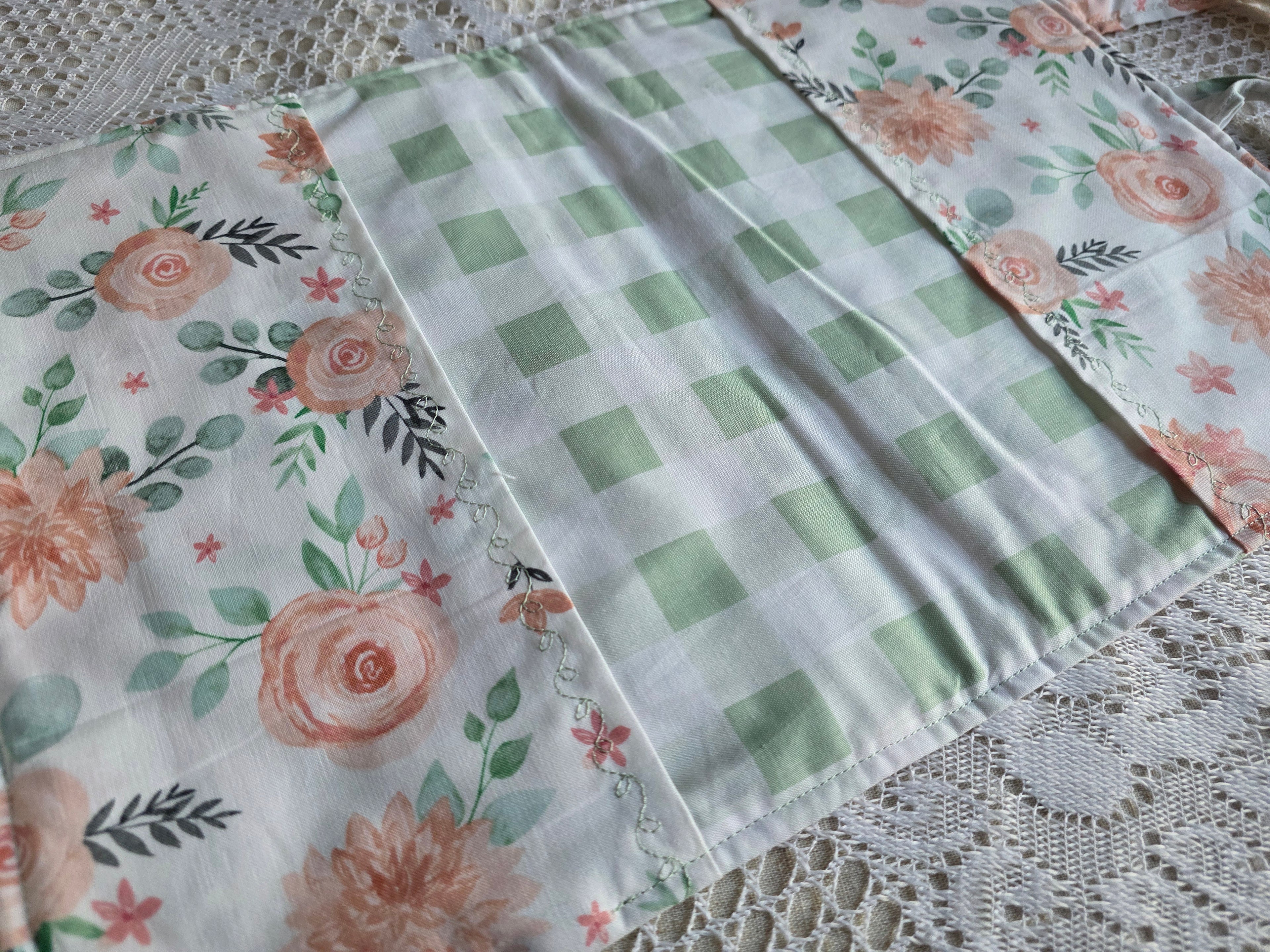 Pink Floral Mom Bundle | Pink Floral Bible Cover with Matching Burp Cloth | New Mom Gift | Mom Gift | Mother Gift