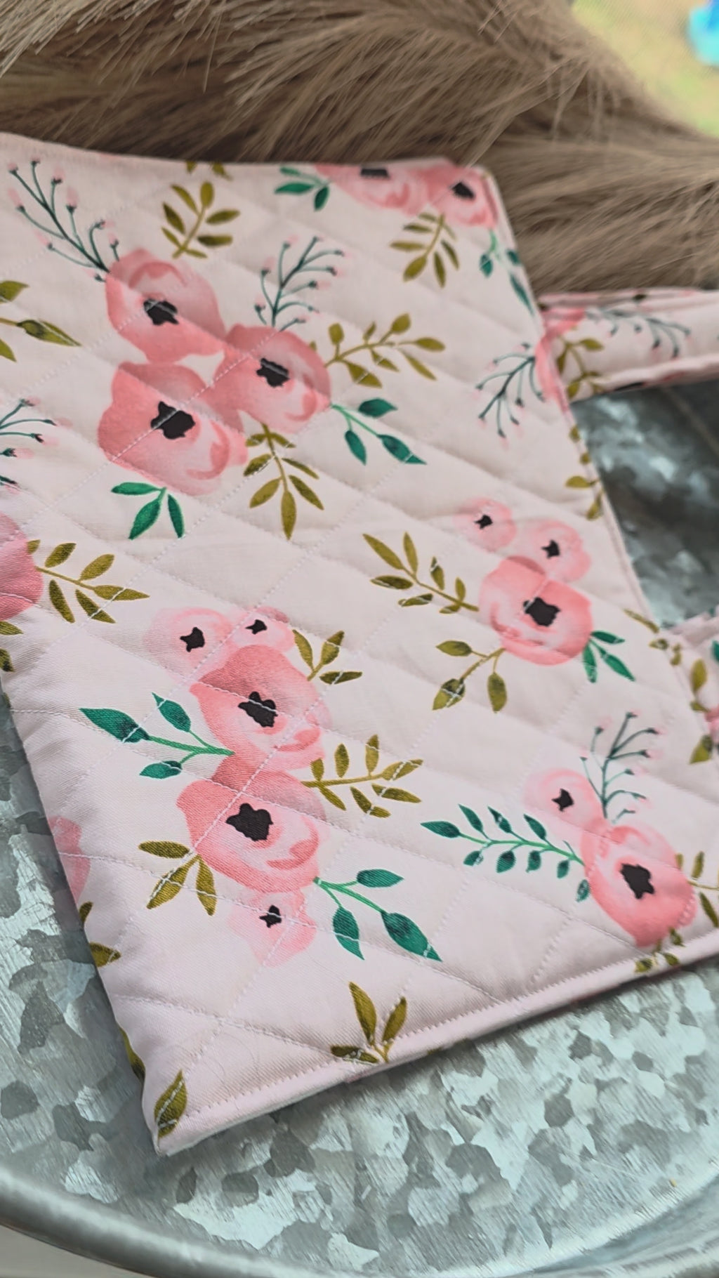 Quilted Bible/ Book Cover with Handles | Bible Study in Style | Book Club in Style