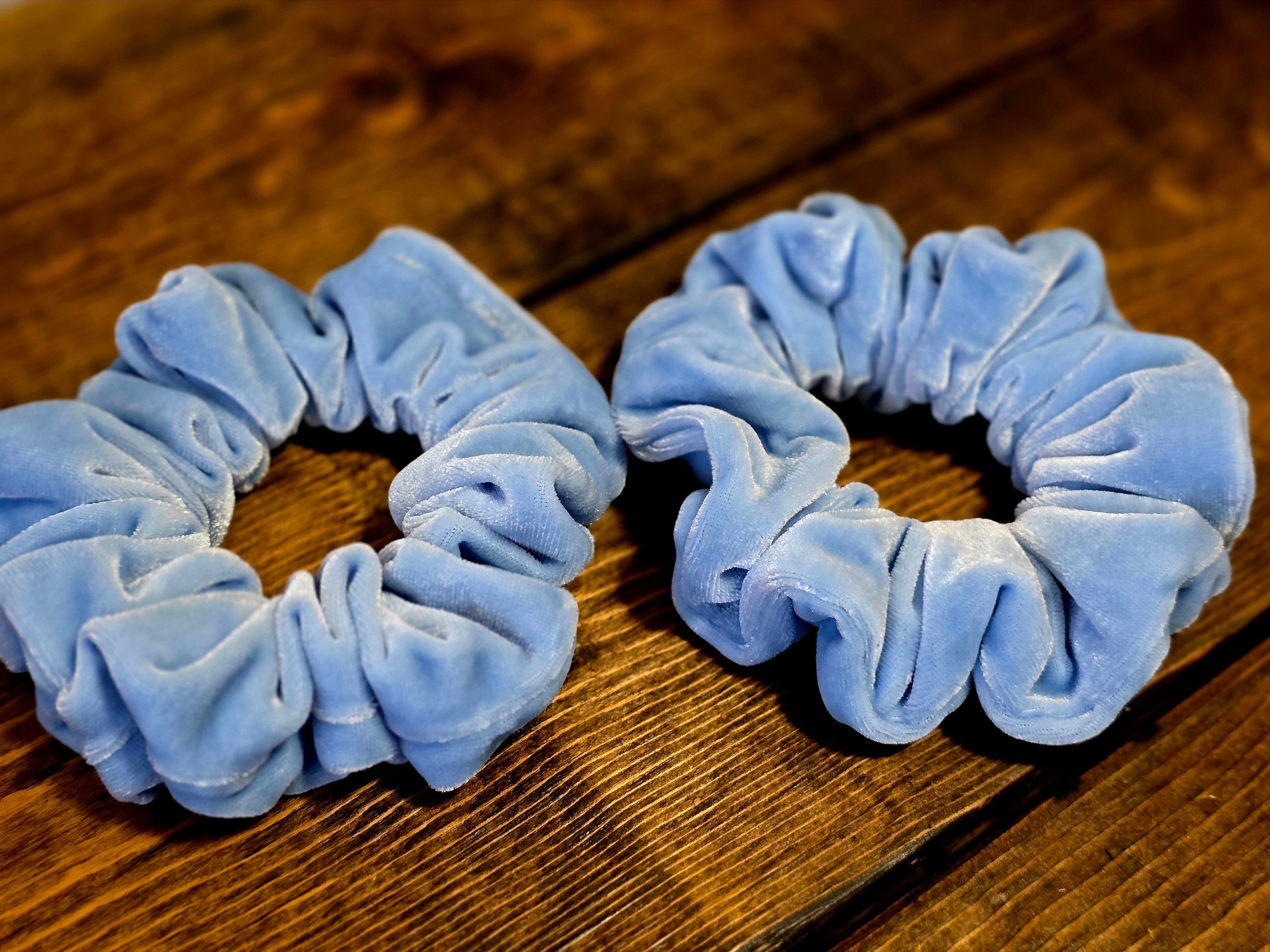 Velvet Scrunchies | Caramel Velvet Scrunchie | Blush Velvet Scrunchie | Ivory Velvet Scrunchie | Powder Blue Velvet Scrunchie