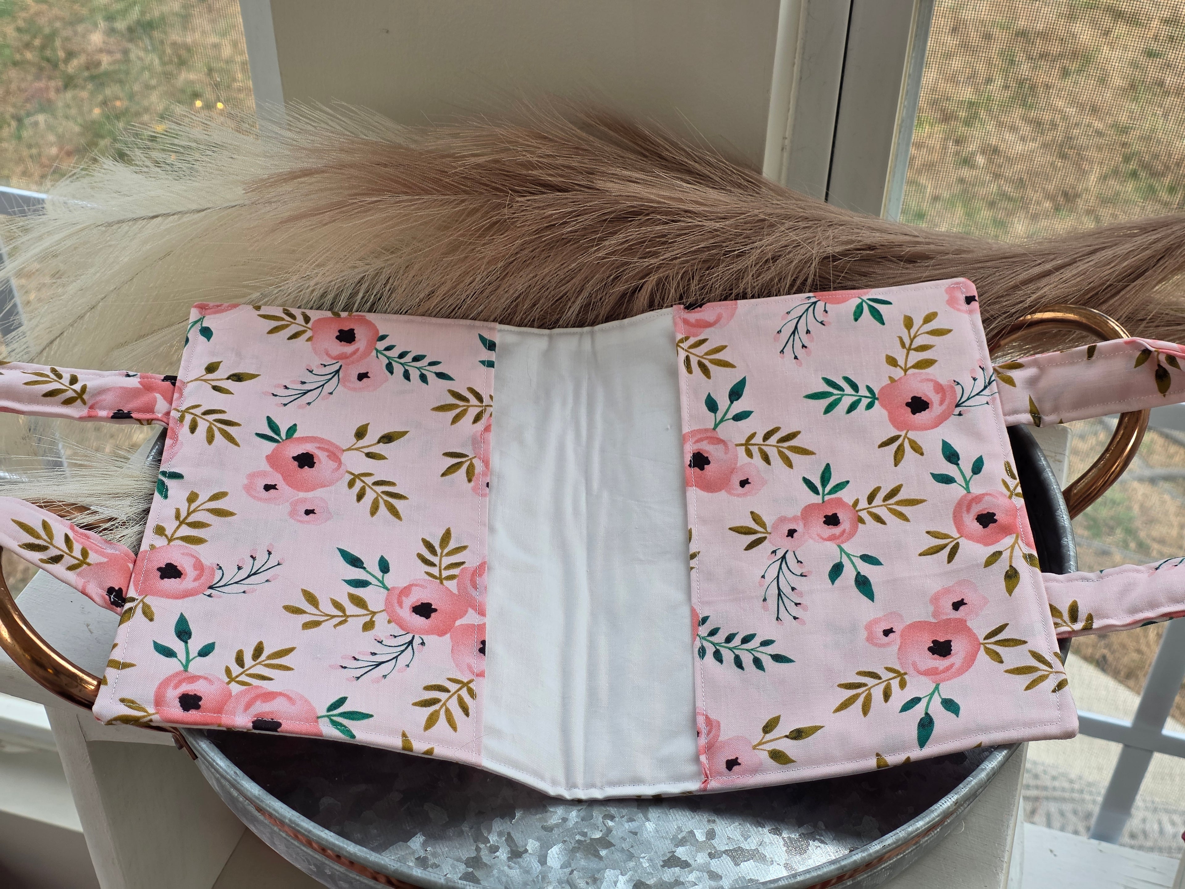 Quilted Bible/ Book Cover with Handles | Bible Study in Style | Book Club in Style