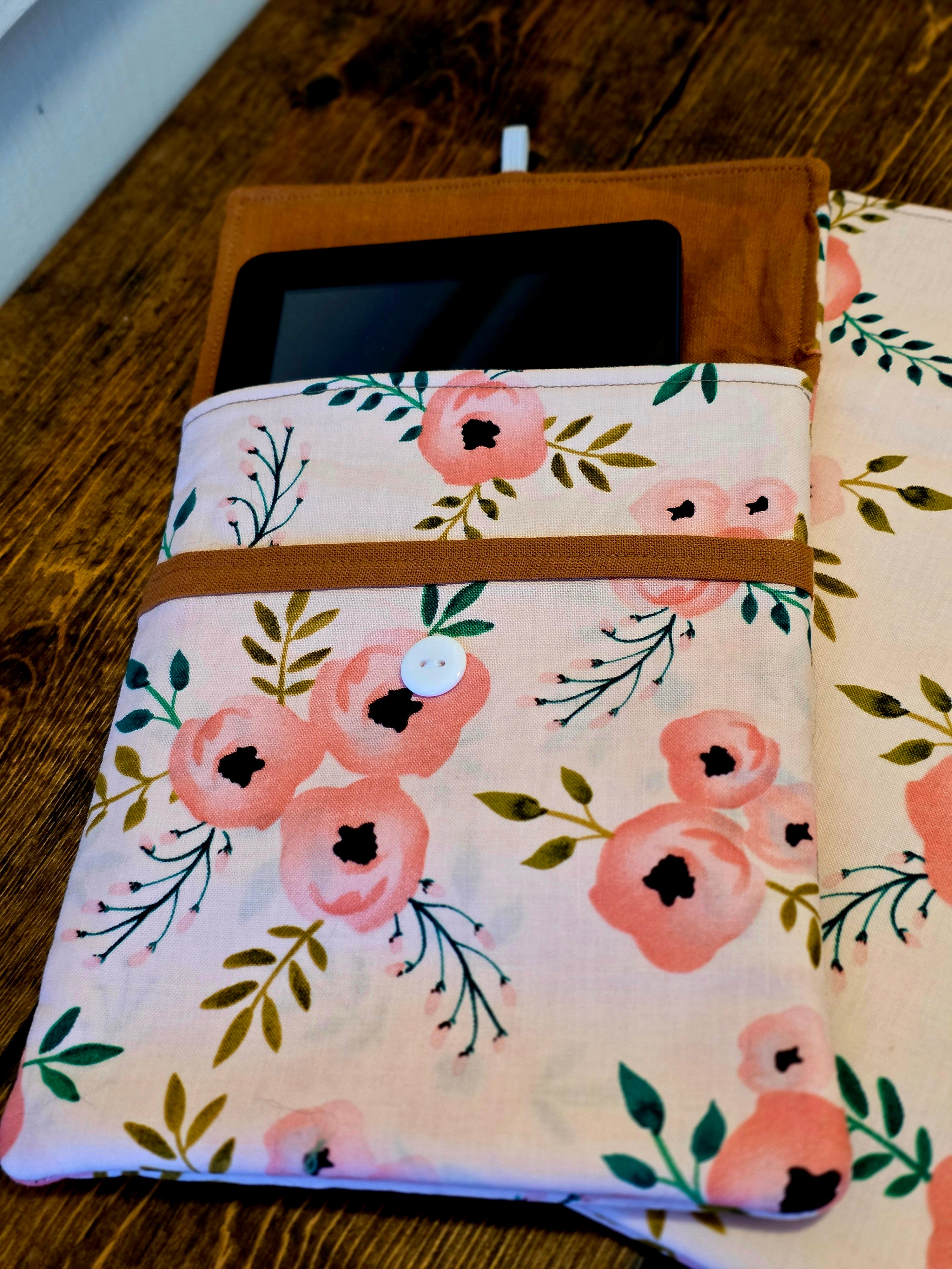 Kindle Sleeves | Kindle Cover | Handmade Kindle Protector | Button Over Kindle Sleeve