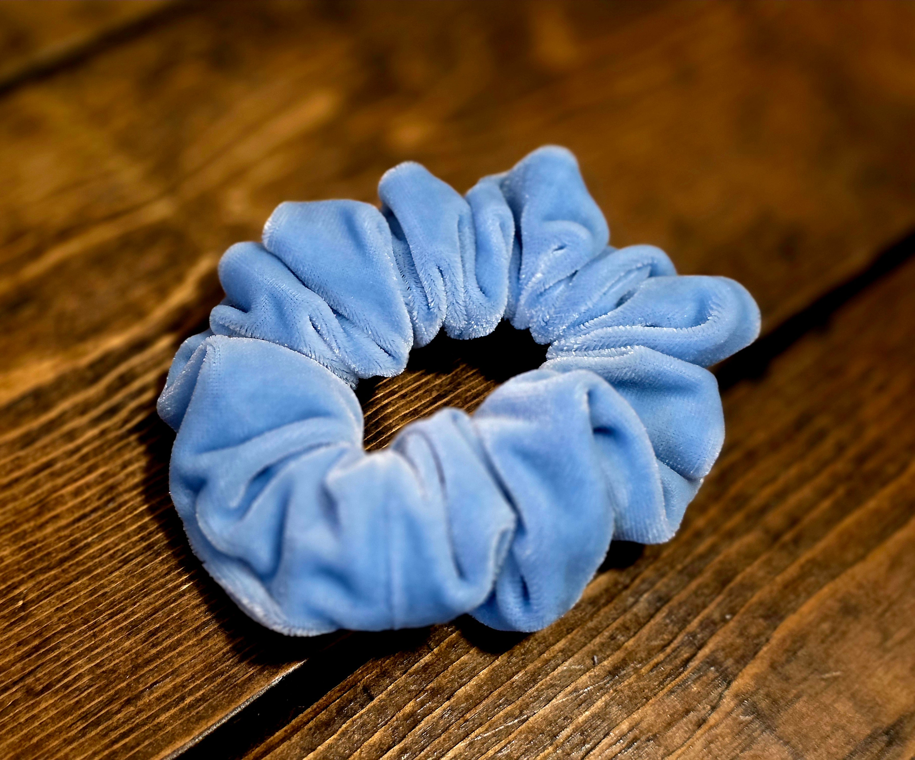 Velvet Scrunchies | Caramel Velvet Scrunchie | Blush Velvet Scrunchie | Ivory Velvet Scrunchie | Powder Blue Velvet Scrunchie
