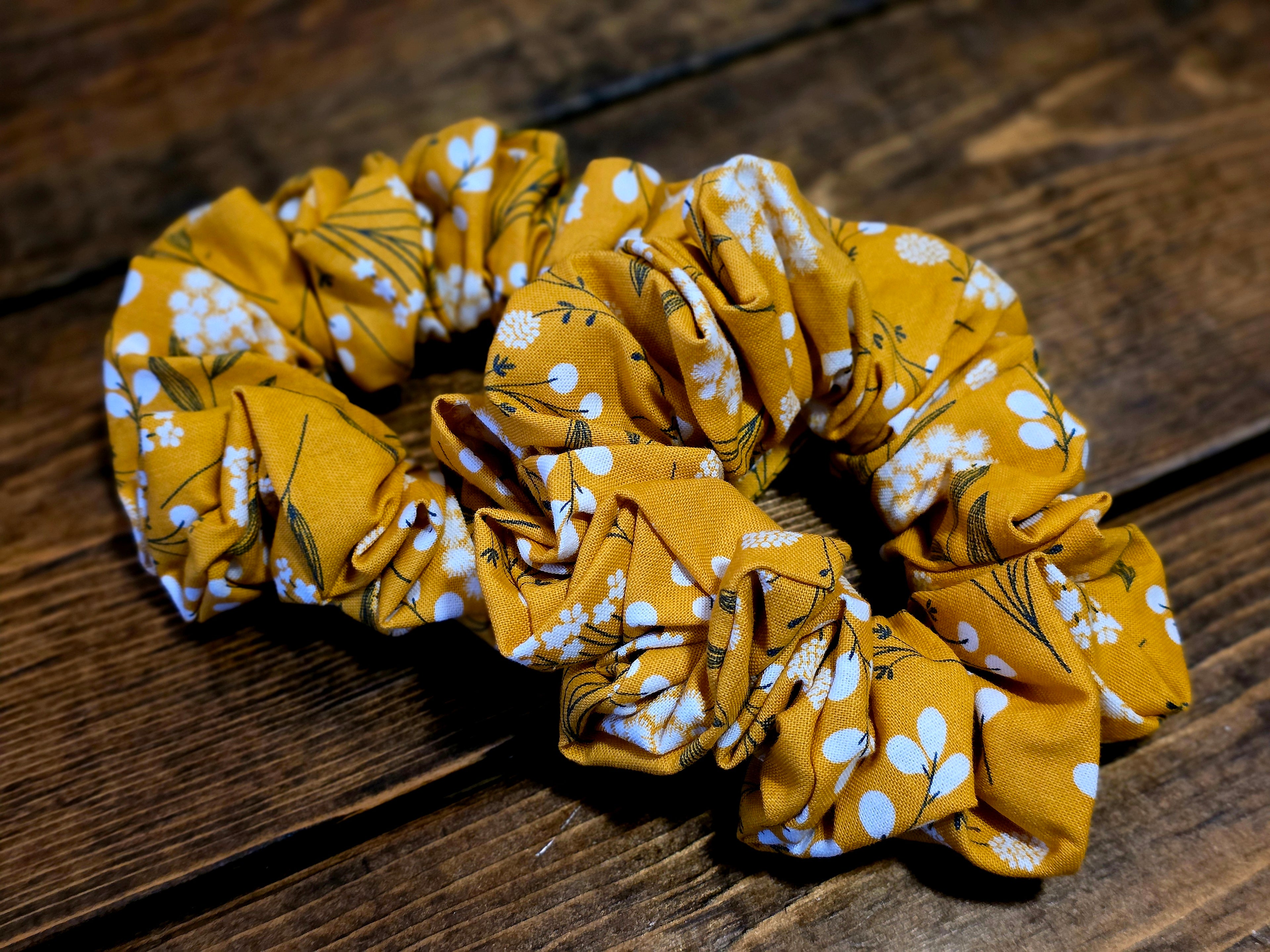Vintage Cotton Scrunchie | Cotton Floral Scrunchie | Vintage Floral Scrunchie| Bohemian Scrunchie