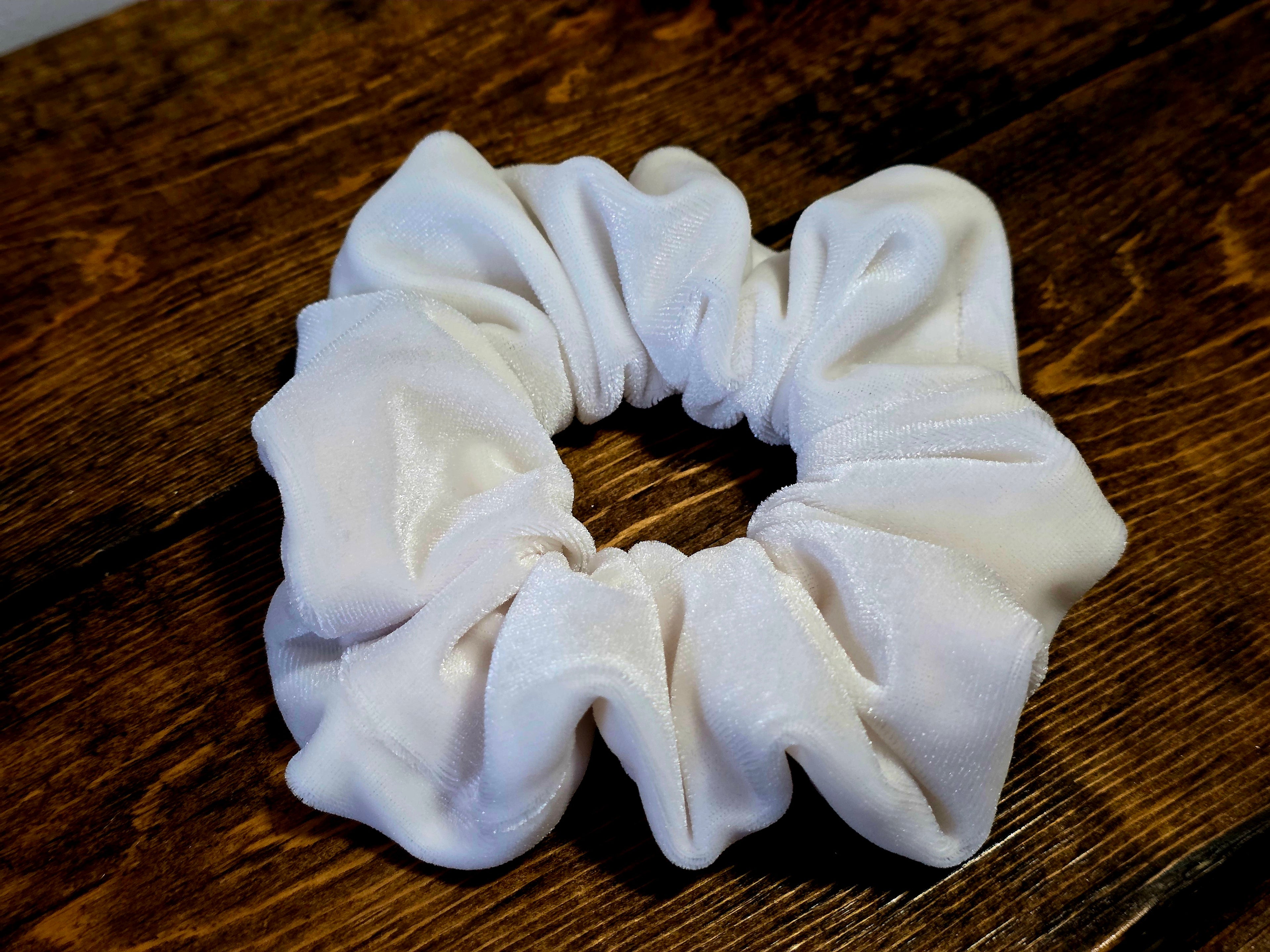 Velvet Scrunchies | Caramel Velvet Scrunchie | Blush Velvet Scrunchie | Ivory Velvet Scrunchie | Powder Blue Velvet Scrunchie