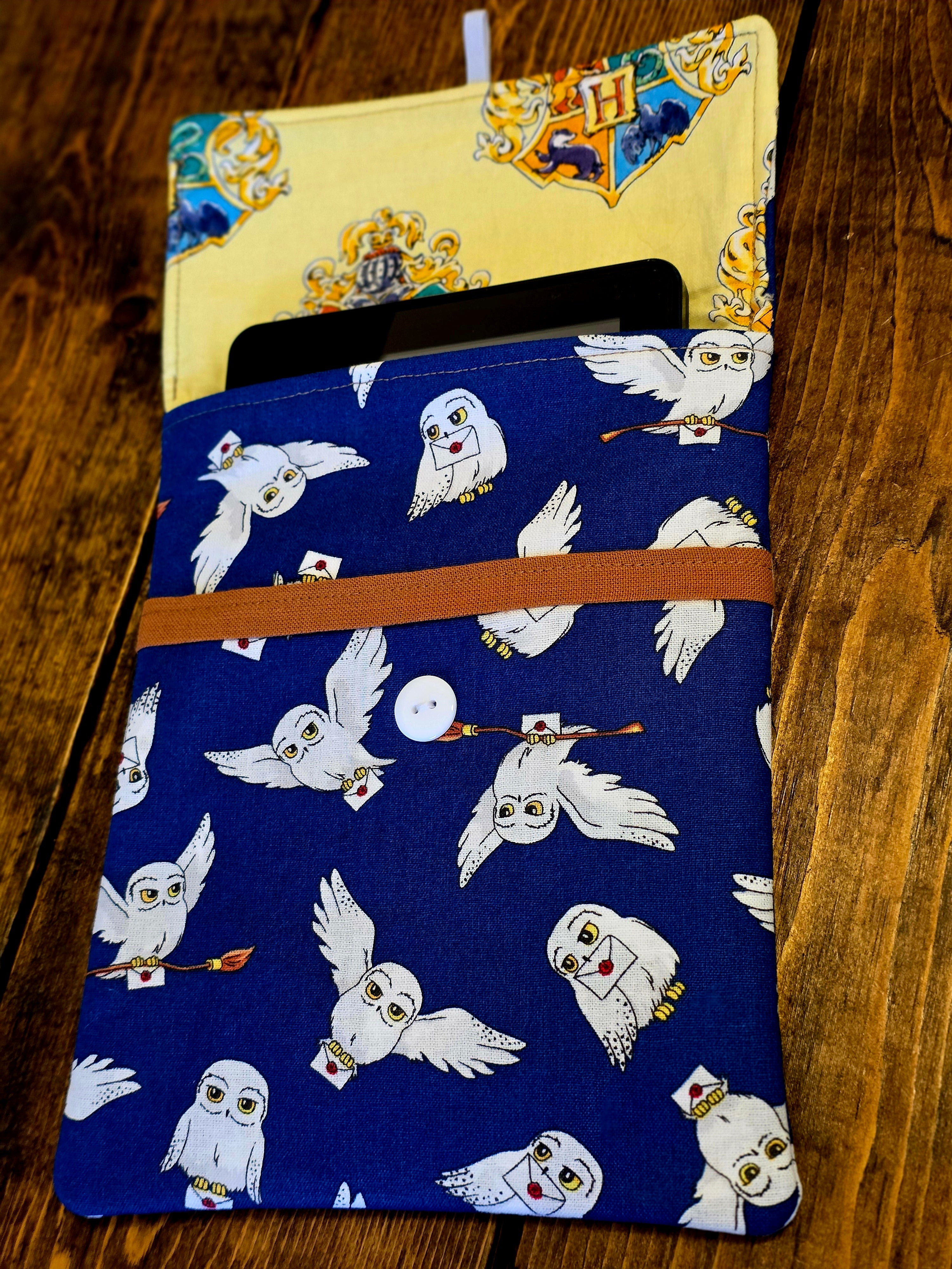 Kindle Sleeves | Kindle Cover | Handmade Kindle Protector | Button Over Kindle Sleeve