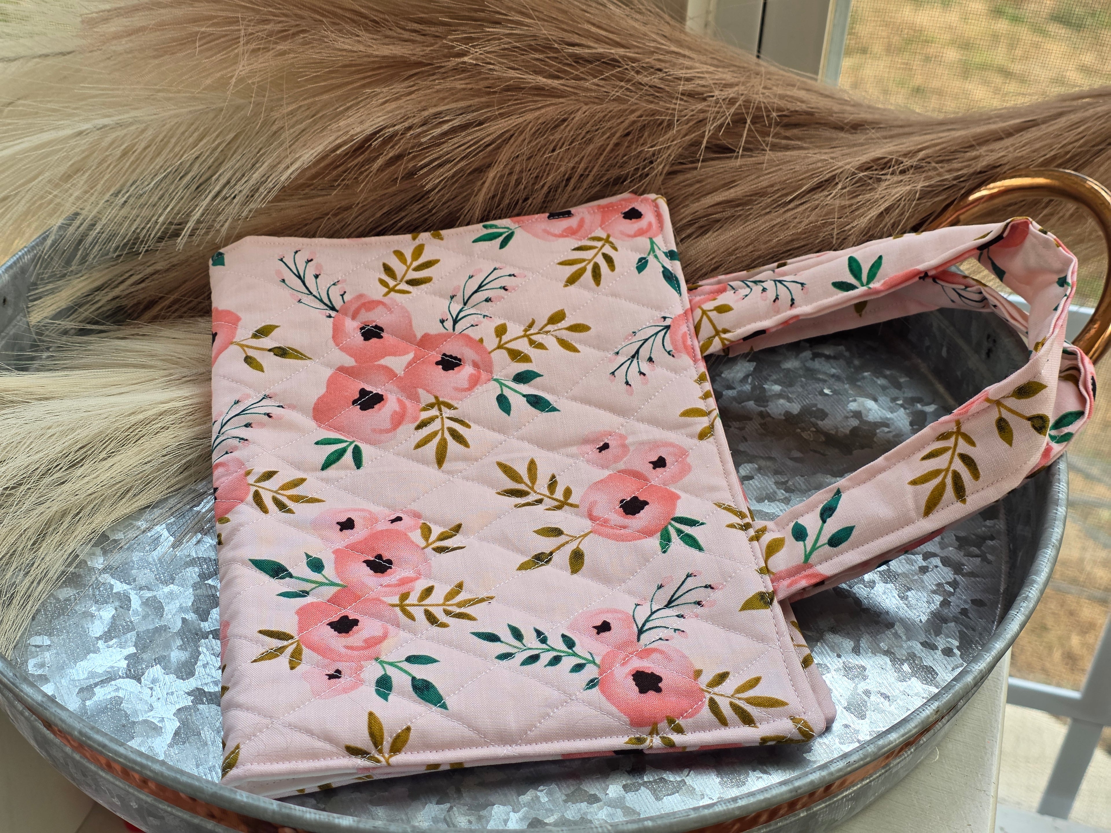 Quilted Bible/ Book Cover with Handles | Bible Study in Style | Book Club in Style