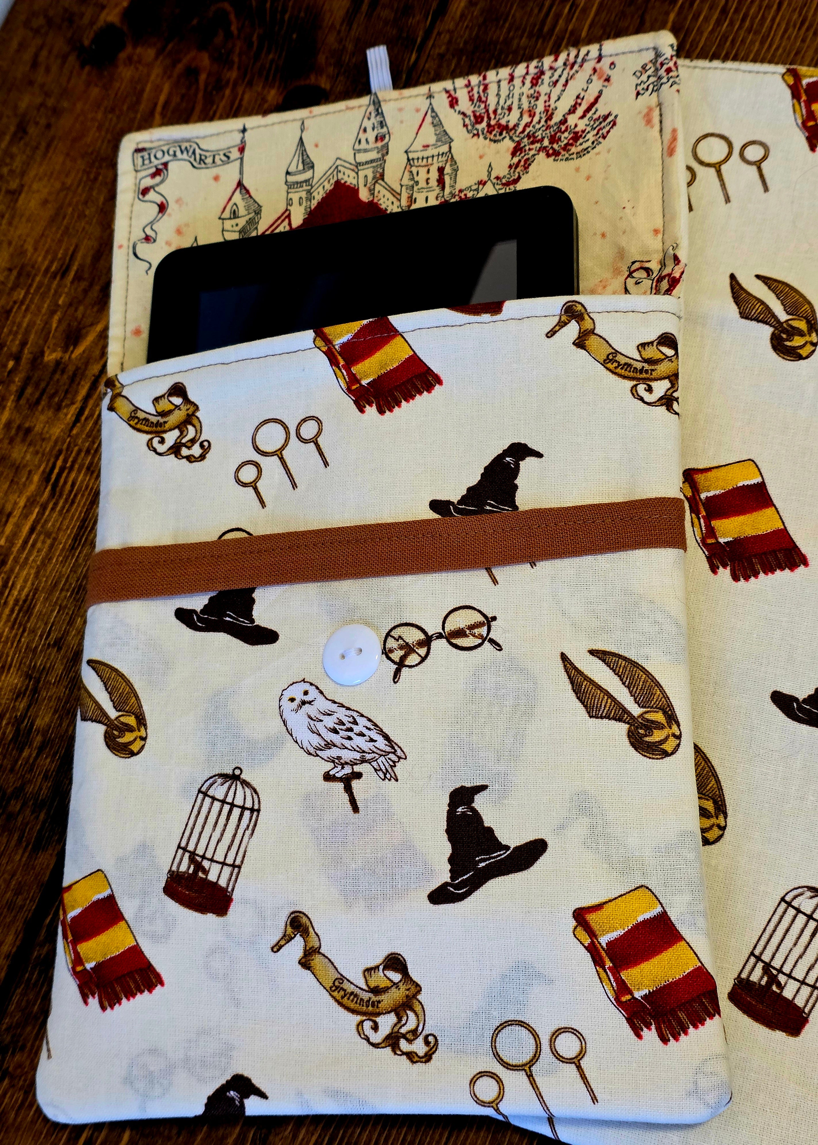 Kindle Sleeves | Kindle Cover | Handmade Kindle Protector | Button Over Kindle Sleeve