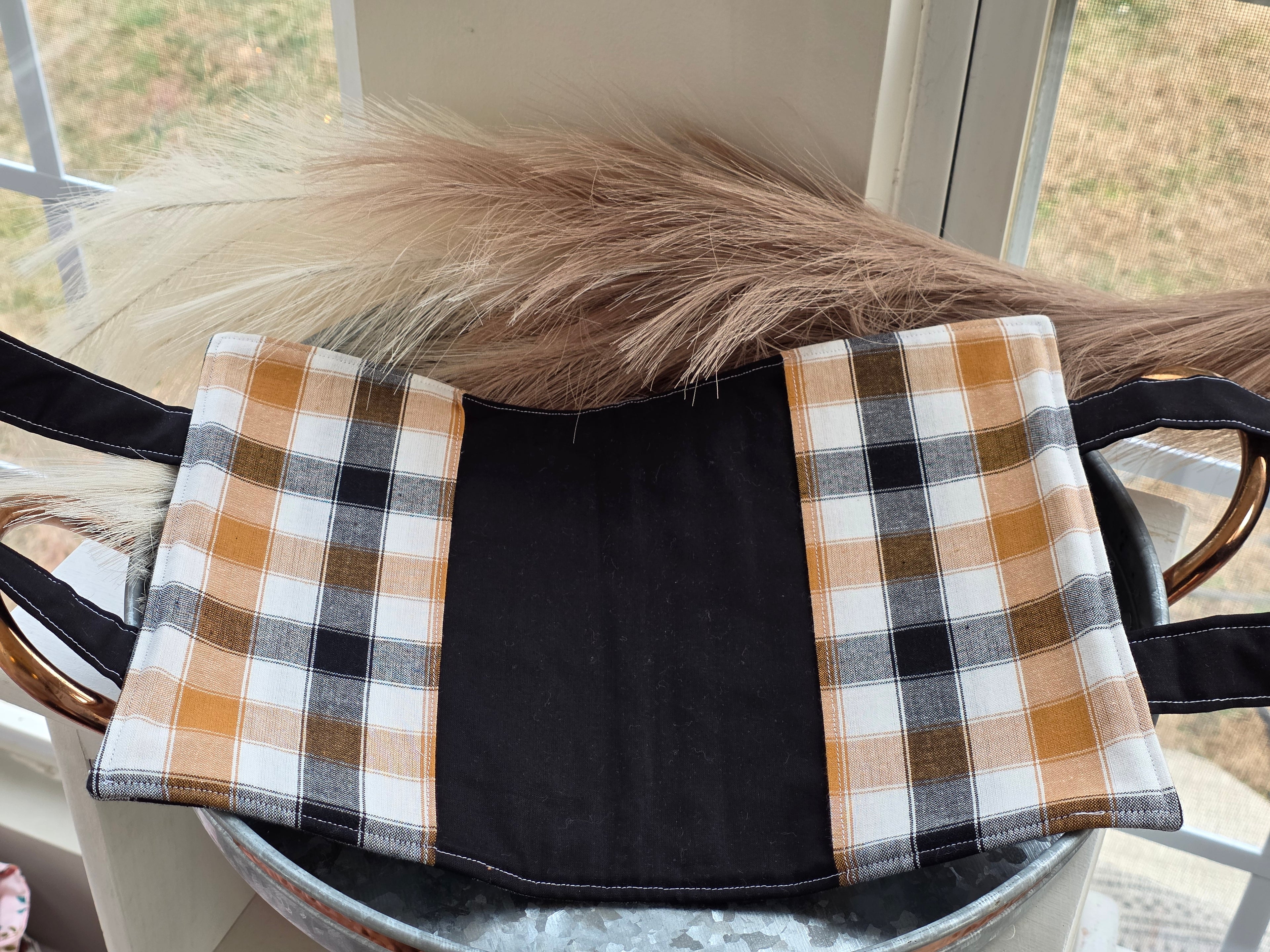 Quilted Bible/ Book Cover with Handles | Bible Study in Style | Book Club in Style