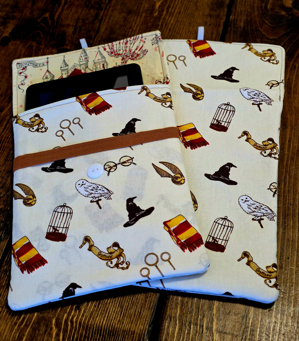 Kindle Sleeves | Kindle Cover | Handmade Kindle Protector | Button Over Kindle Sleeve
