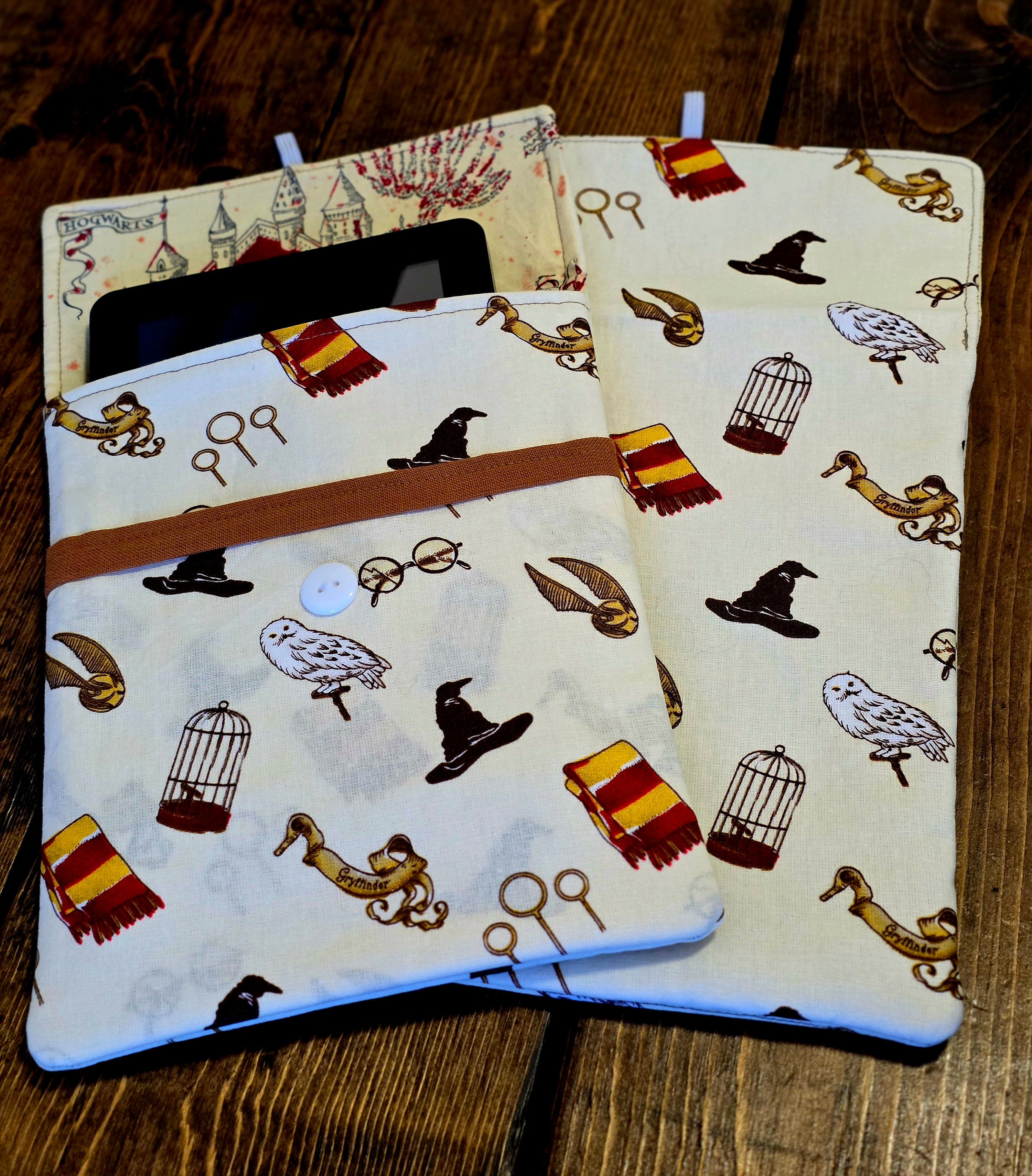 Kindle Sleeves | Kindle Cover | Handmade Kindle Protector | Button Over Kindle Sleeve