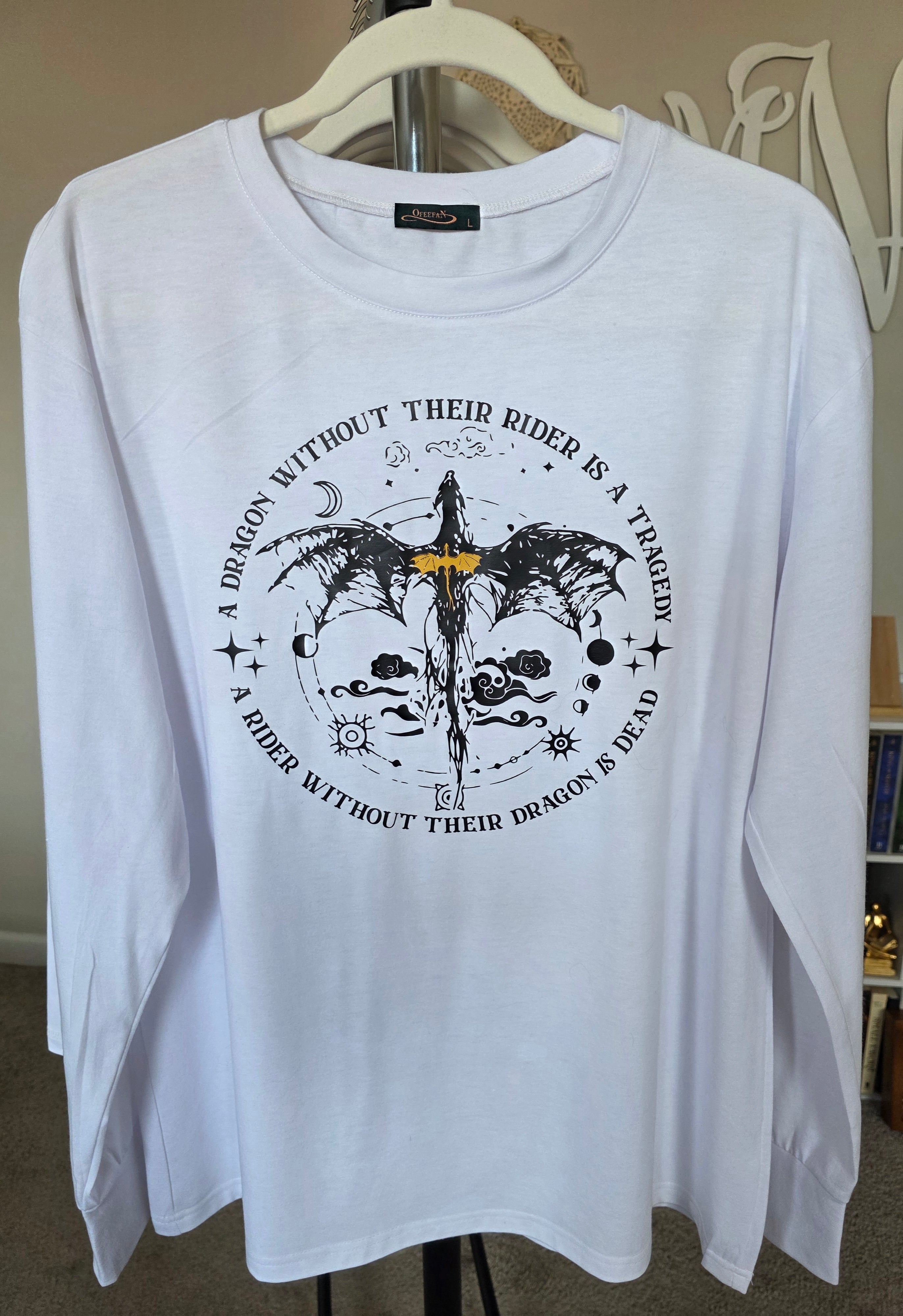 Romantasy Long-Sleeved Shirts | Velaris Shirt | ACOTAR | Fourth Wing Dragons | Book Lover Apparel | Bookish Shirt | Bibliophile Gifts