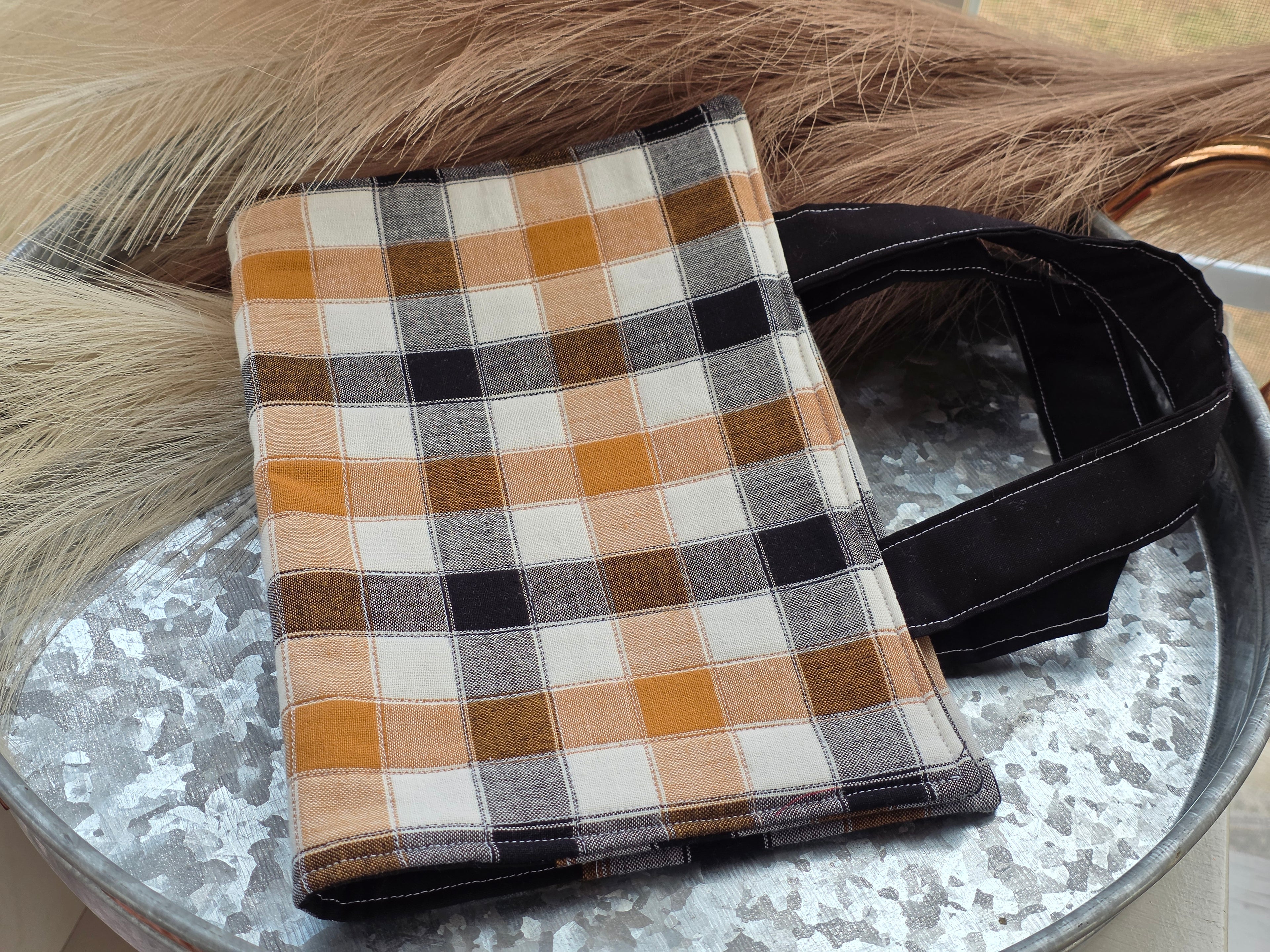 Quilted Bible/ Book Cover with Handles | Bible Study in Style | Book Club in Style