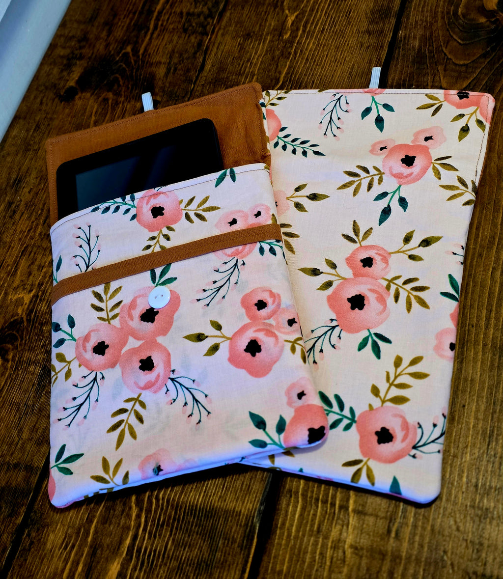Kindle Sleeves | Kindle Cover | Handmade Kindle Protector | Button Over Kindle Sleeve