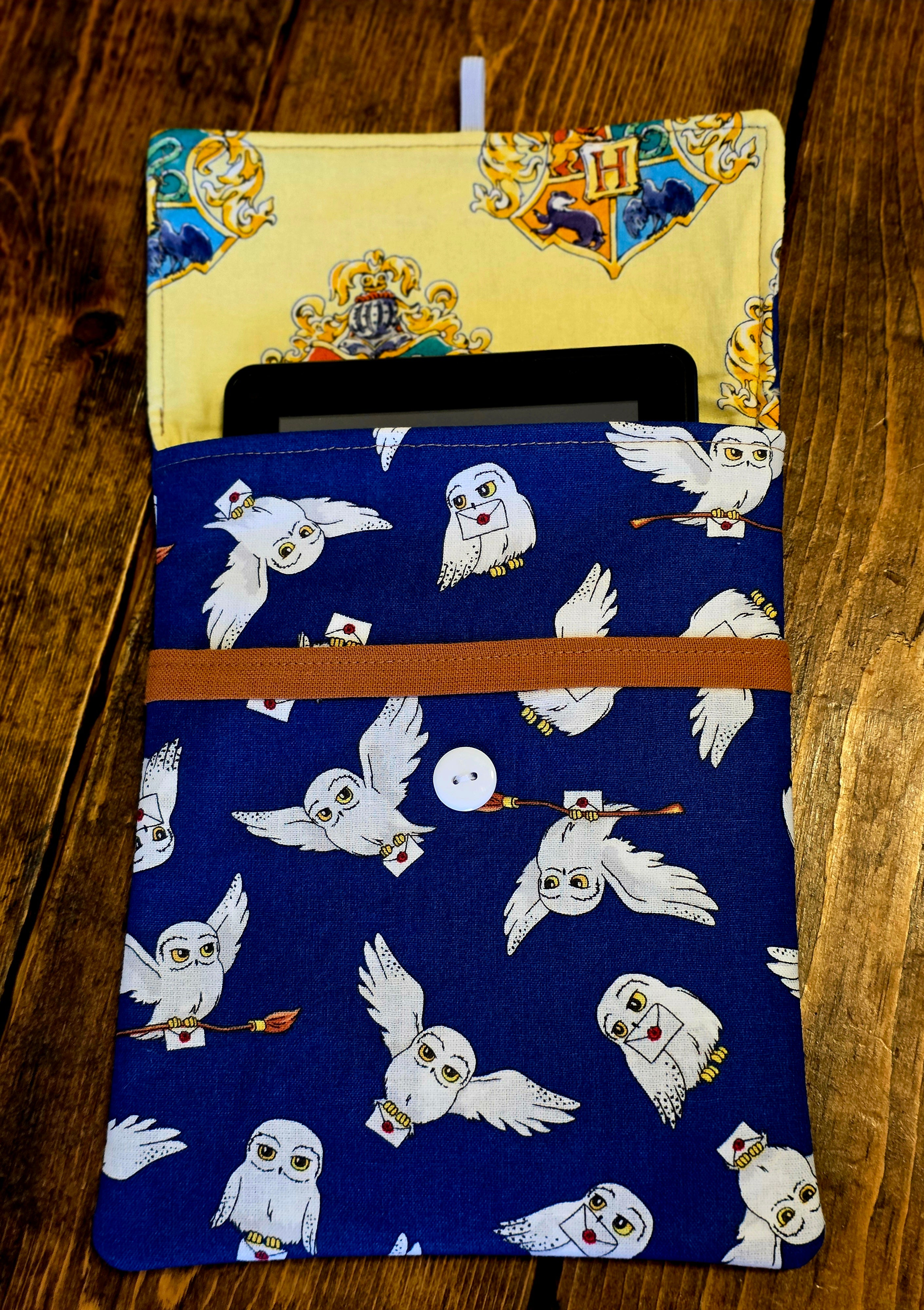 Kindle Sleeves | Kindle Cover | Handmade Kindle Protector | Button Over Kindle Sleeve