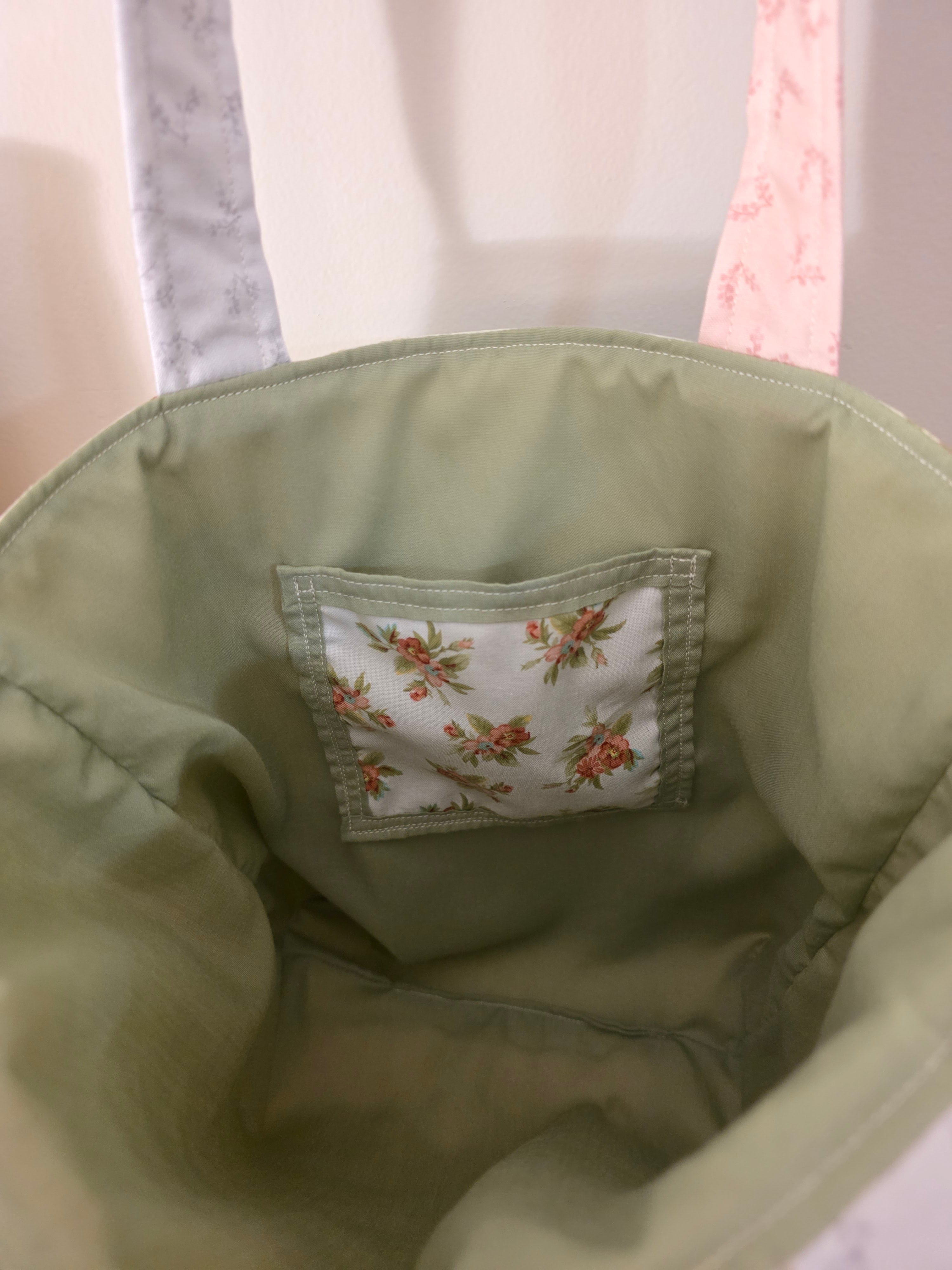 Shabby Chic Patchwork Quilted Tote Bag | Quilted Tote Bag | Library Bag | Shabby Chic Tote Bag | Everyday Tote Bag