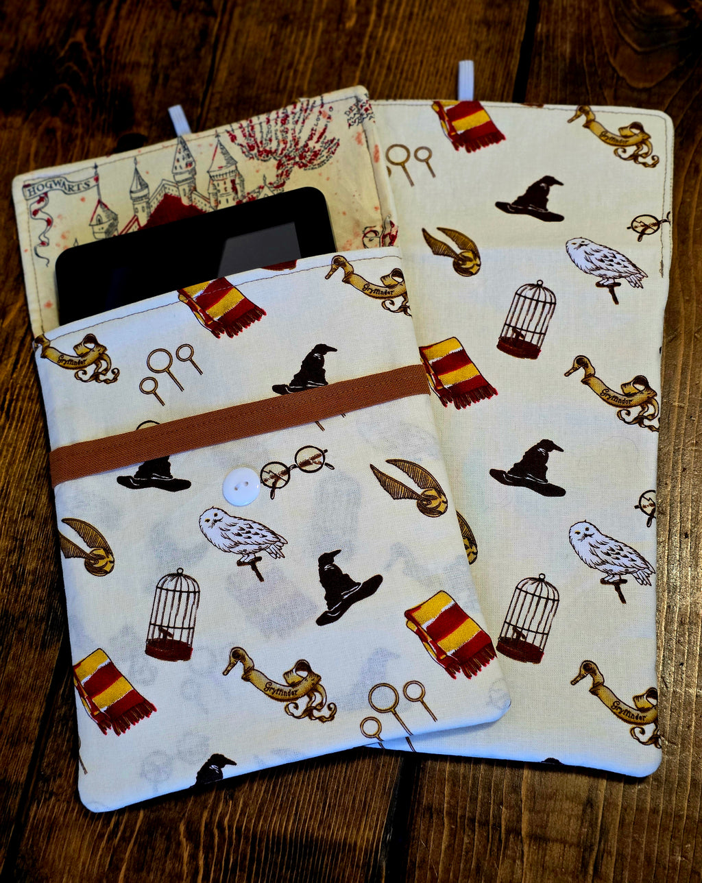 Kindle Sleeves | Kindle Cover | Handmade Kindle Protector | Button Over Kindle Sleeve