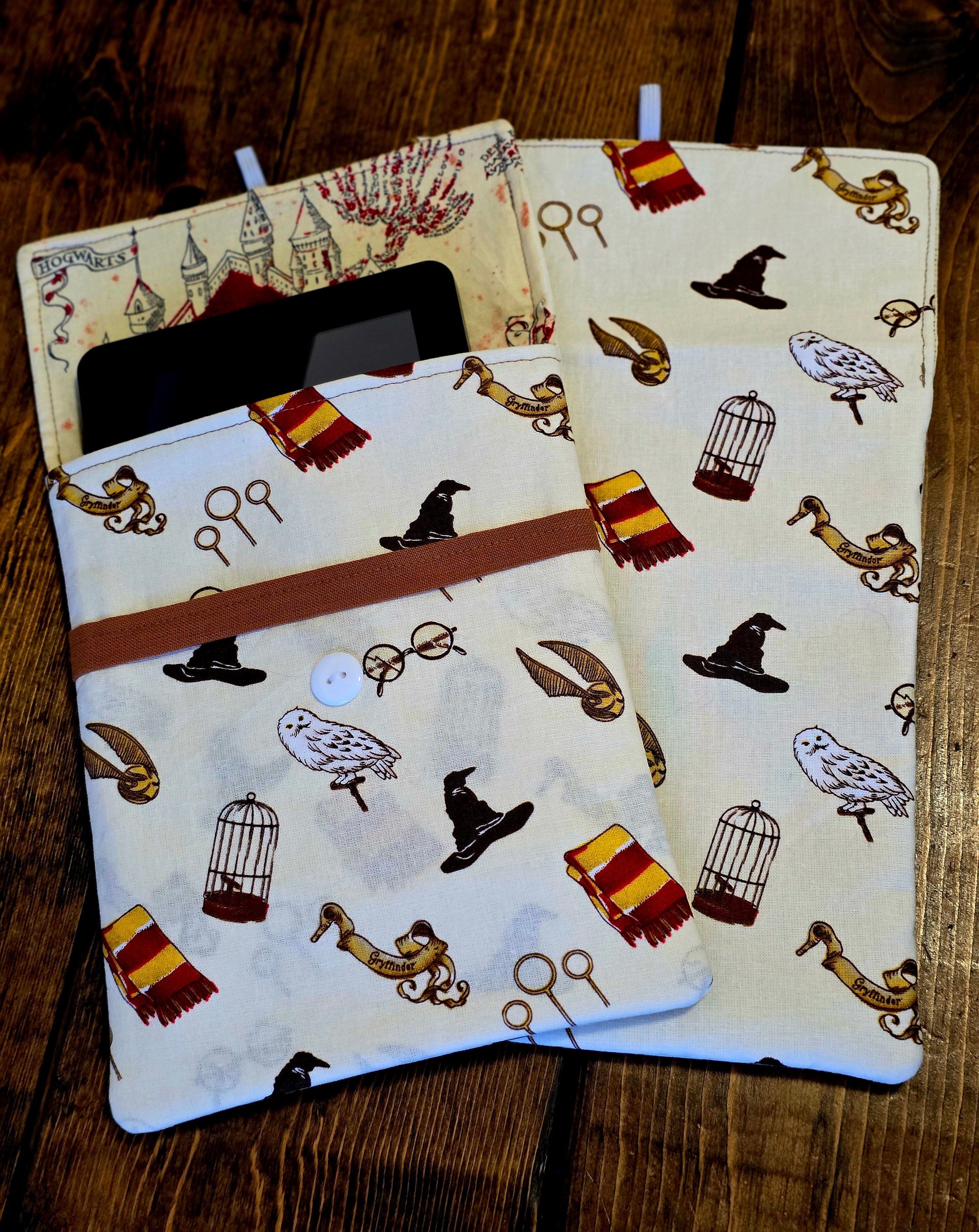 Kindle Sleeves | Kindle Cover | Handmade Kindle Protector | Button Over Kindle Sleeve